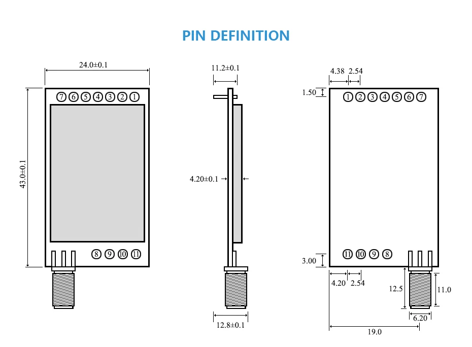 SX1278 LoRa 433 мГц 30dBm Вт 1 Вт серийный порты и разъёмы трансивер E32-433T30D SMA Long Range мГц 433 РФ передатчик приемник