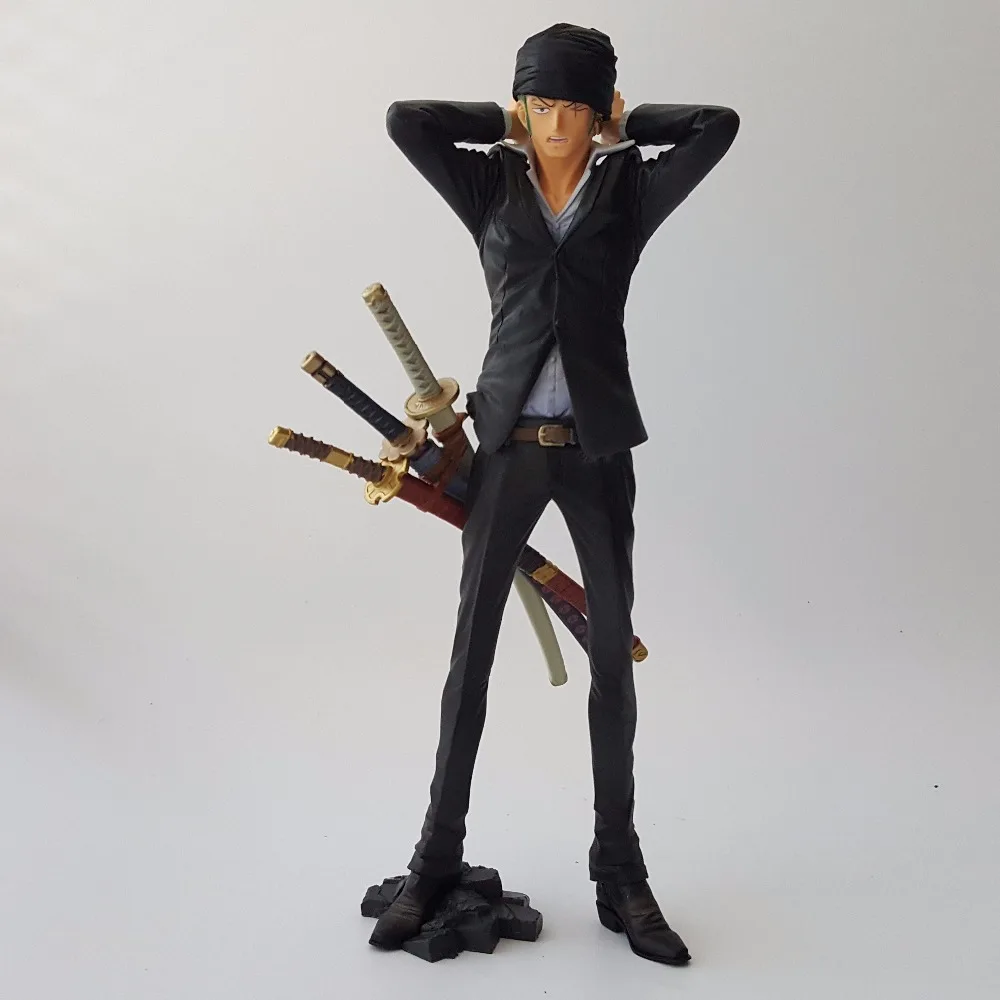 One Piece Zoro 25cm PVC Action Figure Anime One Piece KOA Roronoa Zoro Collectible Model Toys