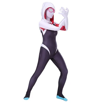 

Spider Gwen Stacy Costume Kids Venom Spider Man Cosplay Girls Venom Costume Carnival Halloween Costumes for Kids Zentai Bodysuit