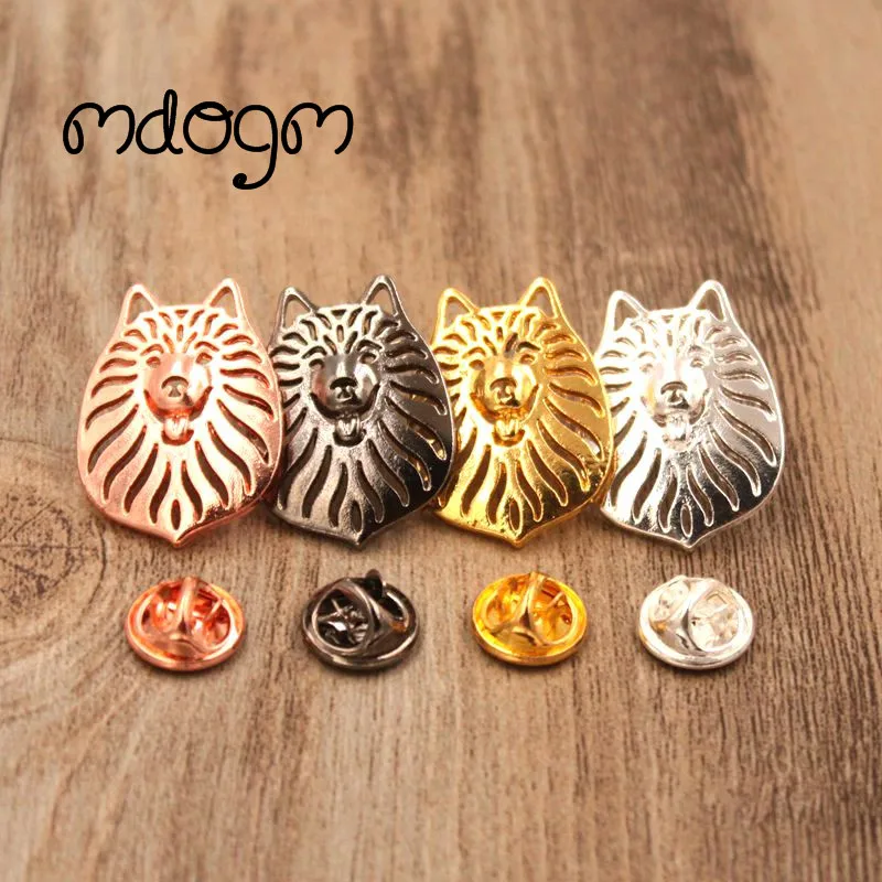 

Mdogm 2019 Samoyed Dog Animal Brooches And Pins Suit Cute Metal Funny Small Father Collar Badges Gift For Male Men B083