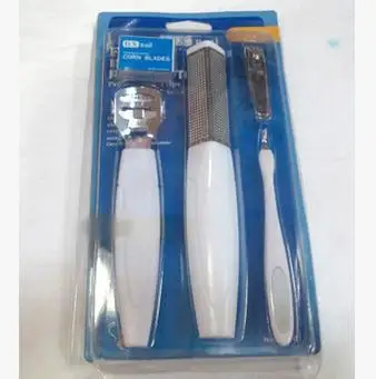 5 in 1 Pedicure Tools Foot Care Set Mixed implements with foot file, knife, nail clippers, blade and Hard Dead Skin Corns Removers