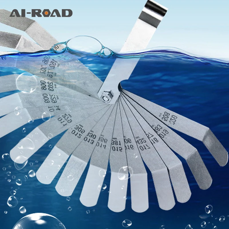 

Plug Feeler Gap Stainless Steel High Precision Single Piece Valve Plug Gauge Thickness Gauge 0.127-0.508MM Measurement Tool