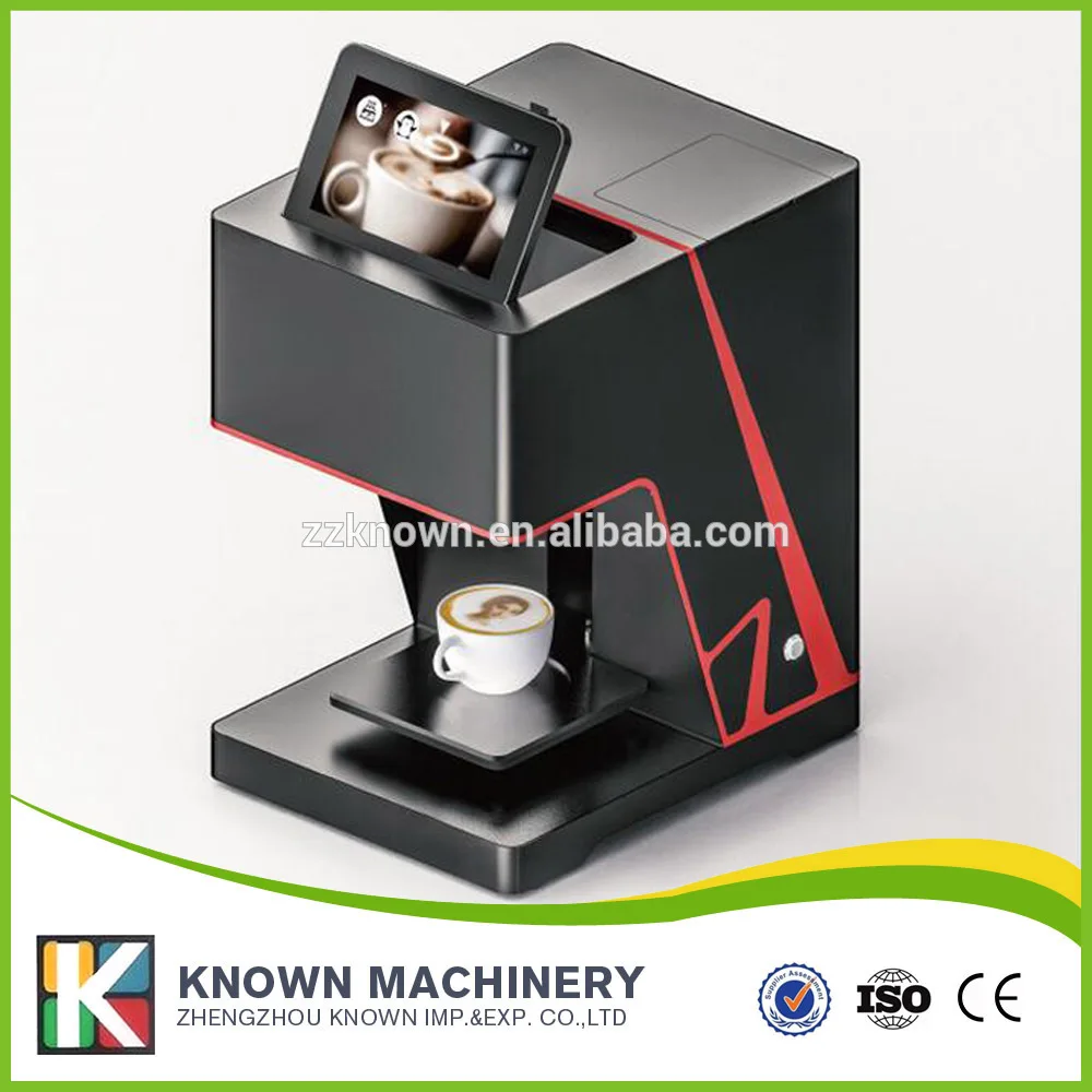

Coffee printer machine Wifi connection phone operate food inkjet coffee cake printer with popular brown color