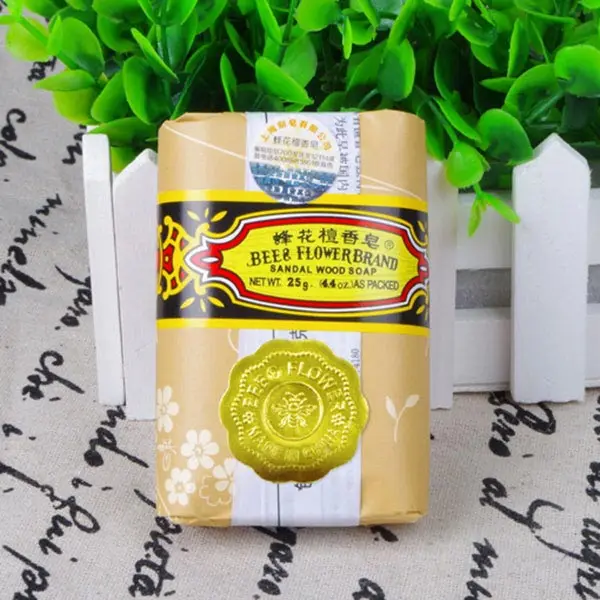 25g صابونة صغيرة النحل زهرة الصندل حب الشباب الصابون حمام إزالة العث السفر حزمة المرحاض الصابون المنزلية حمام الوجه Wahing