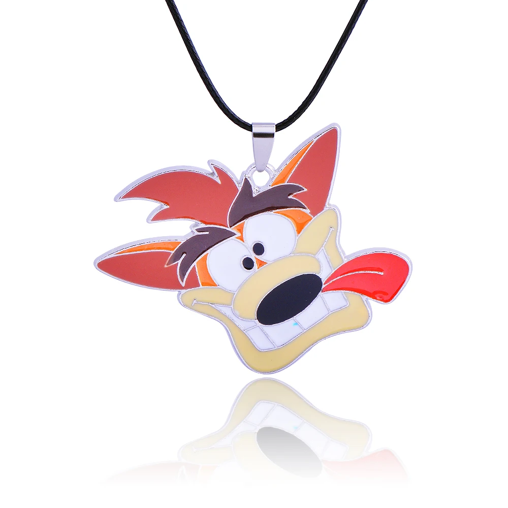 Antiquity wolf trilogy Crash Bandicoot alloy necklace A gift for