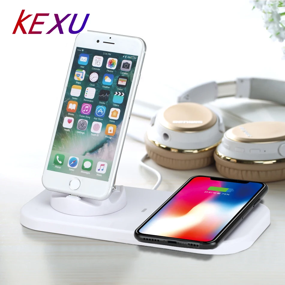 Беспроводное зарядное устройство KEXU 4 в 1 для Samsung Galaxy S8 S7 S9 Note 8 iPhone X Plus Google Nexus 4/5 |