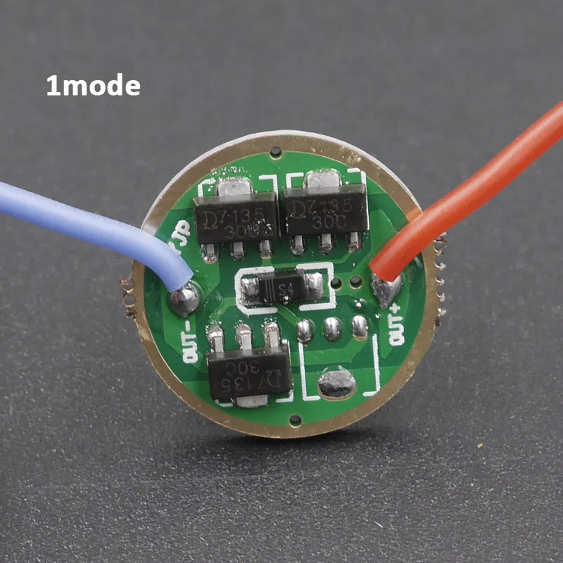 17 мм 3,7 в~ 4,2 в Cree 5 Вт Q5 светодиодный излучатель драйвер фонарика 900mA постоянный ток 3 режима 1 Режим 3xAMC7135 фонарик печатная плата