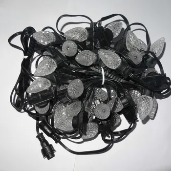 

LED C7 addressable WS2811 DC12V 8mm technicolor pixel string;50nodes/strand;all black wire and case;IP67;