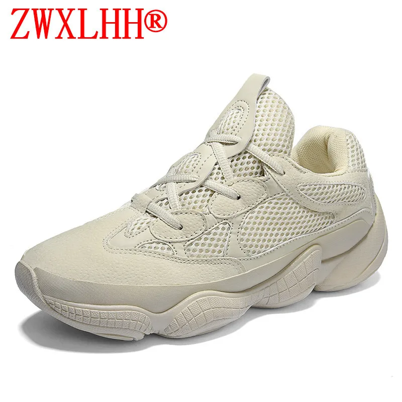 

2019 new spring summer men mesh shoes with flat breathable men platform Running shoes Men's shoes Hard Court running shoe 39--44