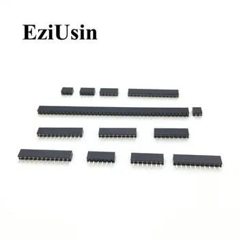 

1U 2.0mm Single Row Female 2~40P Breakaway PCB Board Pin Header Connector Strip Pinheader 2/4/6/10/12/14/16/20/40P For Arduino