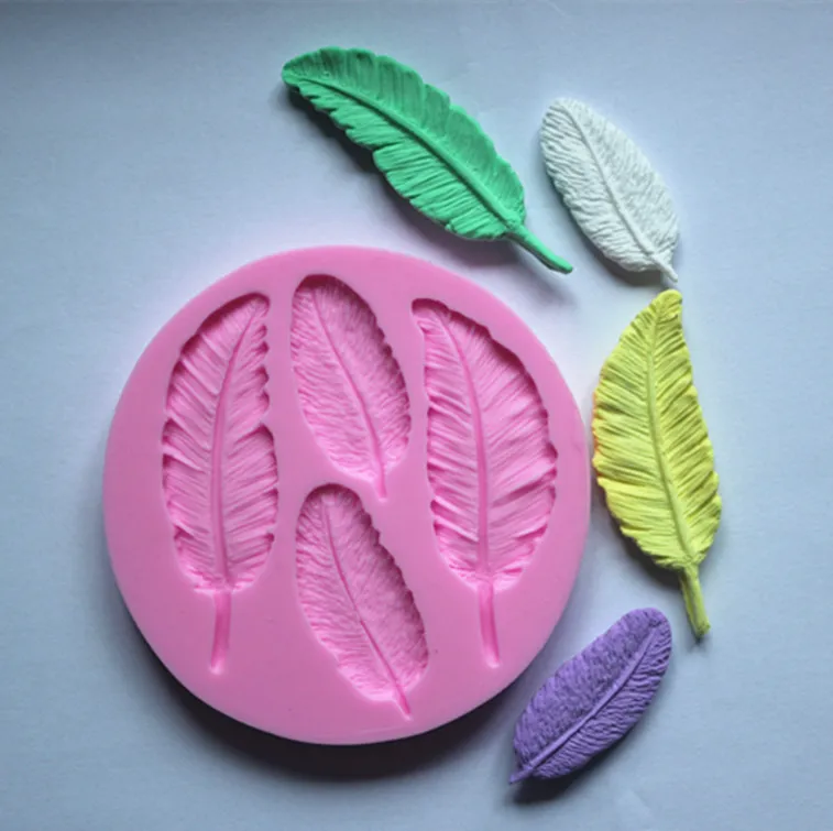 DIY foliage silica gel candy mould Chocolate cake decoration plaster clay decorating leaf silicone mold