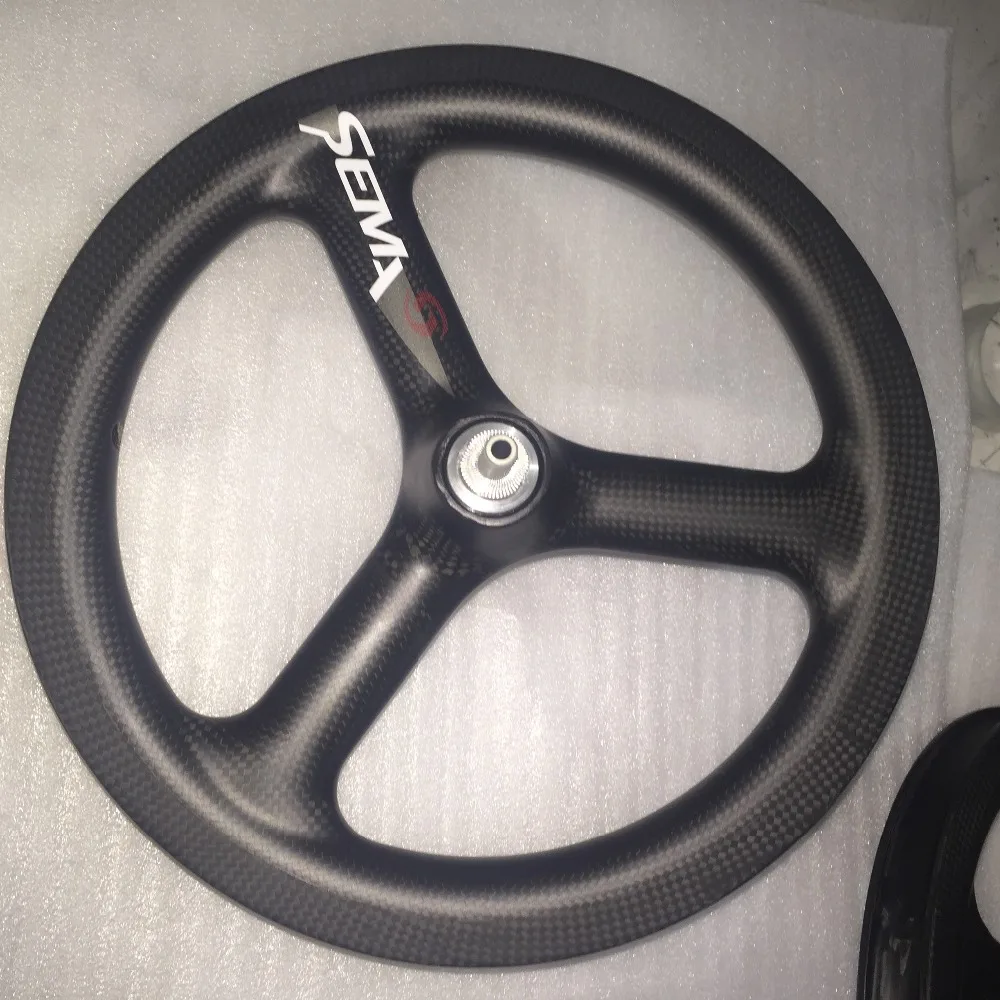 Sema 14inch 254 3 spoke carbon rim T700 carbom fibre v brake system kids balance bike carbon rim 3K/UD/12k multi-purpose