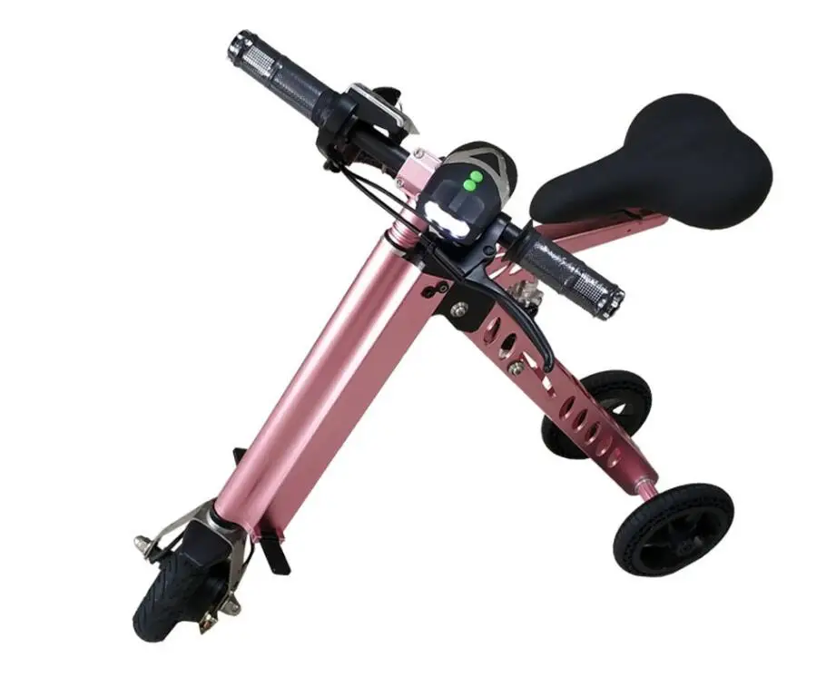 Mini bicicleta eléctrica plegable inteligente batería de litio portátil bicicleta de viaje multicolor batería de litio vehículo eléctrico