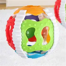 Мягкие детские погремушки маленький громкий звонок мяч мягкая резина ABS детские музыкальные громкие Погремушки колокольчик мяч Младенцы захватывающая игрушка-головоломка