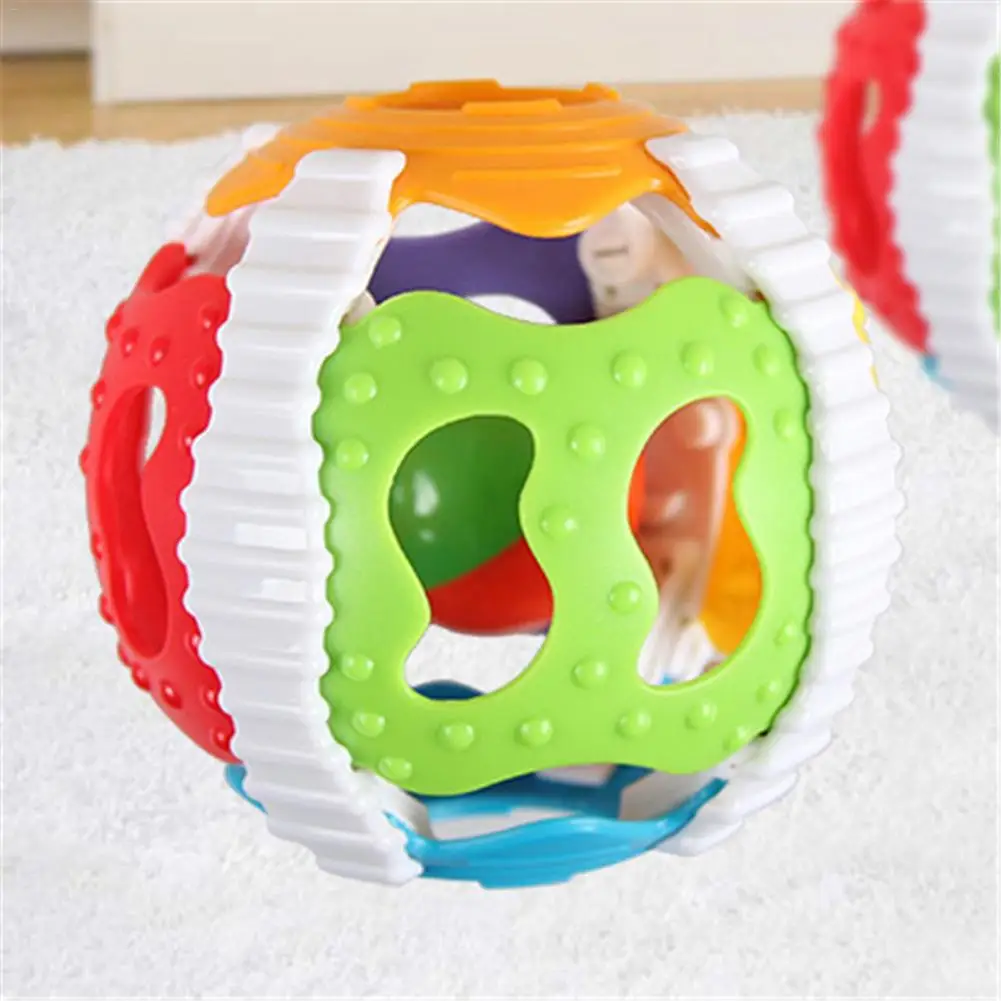 

Soft Baby Rattles Little Loud Bell Ball Soft Rubber ABS Baby Musical Rattles Sound Bell Ball Infants Grasping Puzzle Toy
