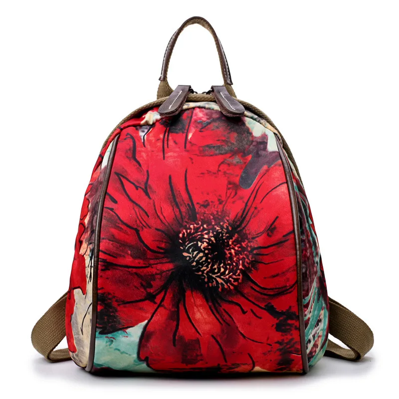 Backpack Cute Women printed Nylon Backpacks for Teenagers Women's