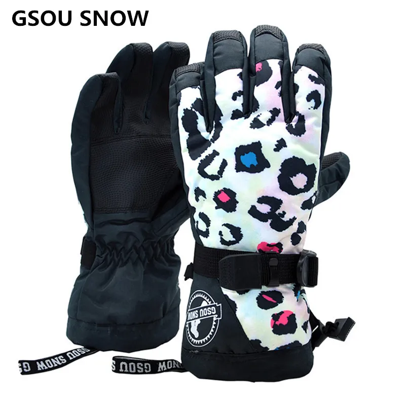 G SNOW colorful winter gloves women ski gloves mountain skiing