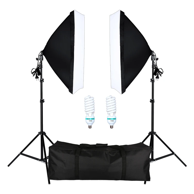 

Photography Softbox Light kit 20W E27 LED Photo Light Box for Flash Studio Light Camera Lighting Equipment With Carry Bag