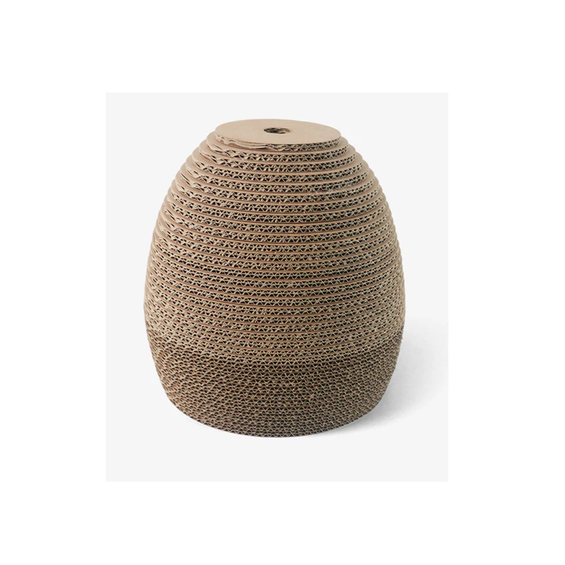 3D Paper Craft Puzzle Lampshade with LED Bulb Light Cardboard Toy Ellipse Shape Beautiful Ornament for