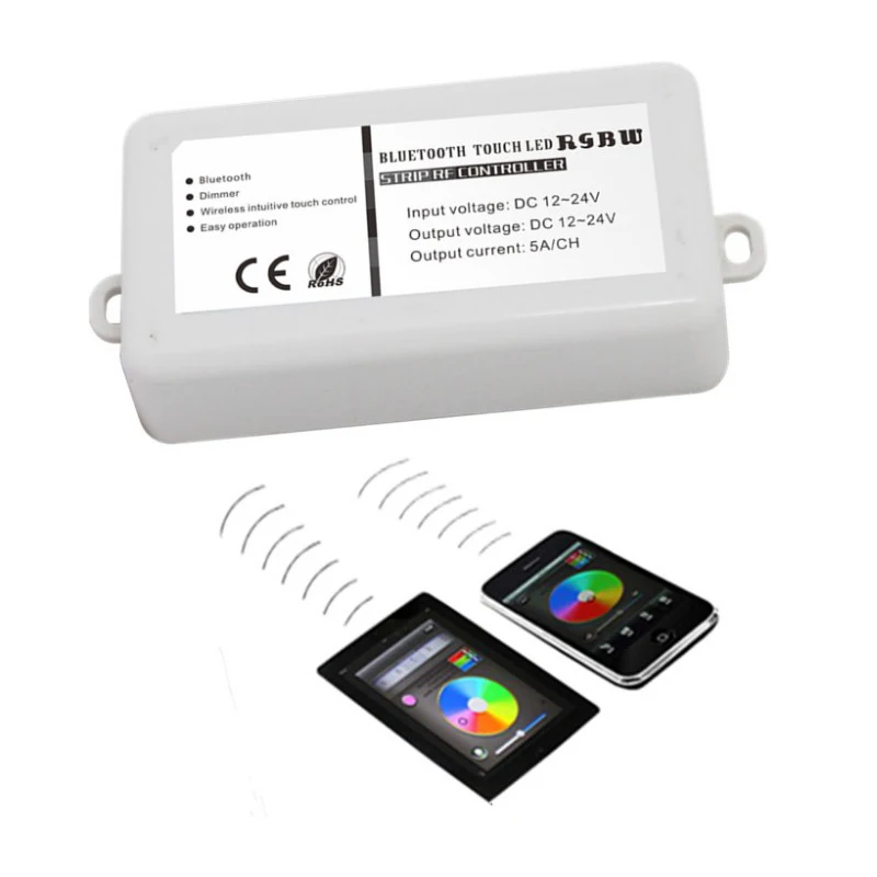 Bluetooth Rgbw Led Controller Strip Rf Wireless Touch Led Rgbw Controller Dimmer Dc12 24v Input Output Current 5a 4channels Dimmers Aliexpress Led Streifen Bluetooth