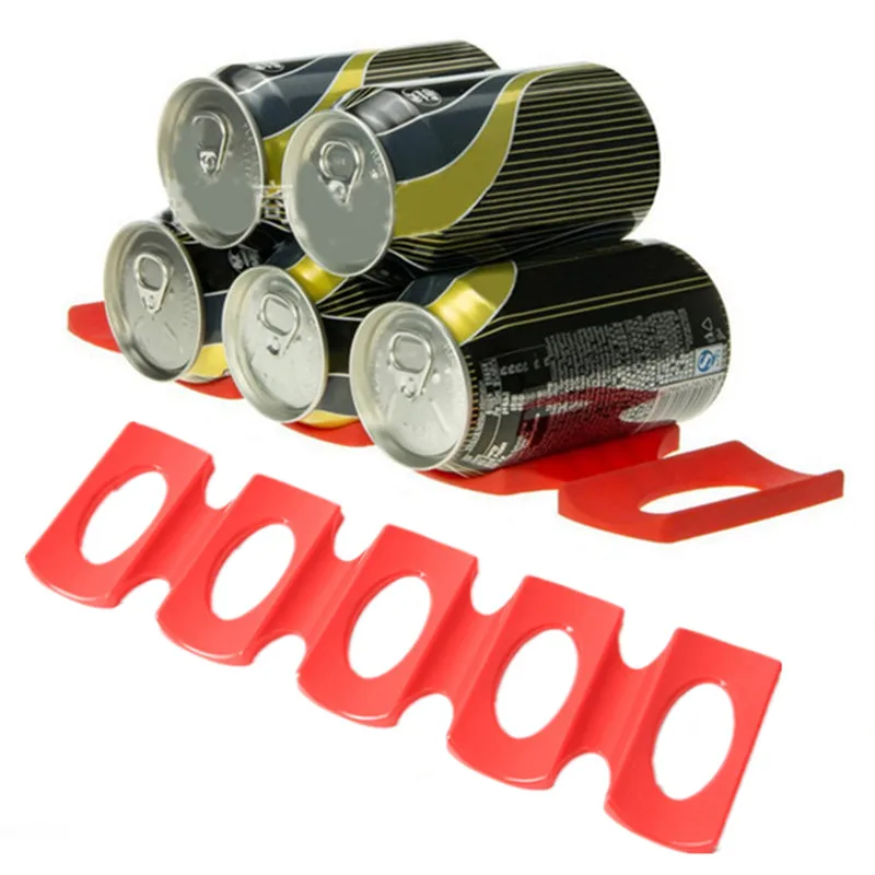 Red Silicone Tin Can Storage Holder Mat Can Beverage Beer Rack Storage