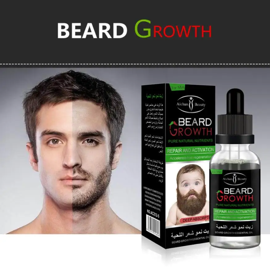 1 x beard repair growth solution Men Liquid Beard Growth Fast Enhance