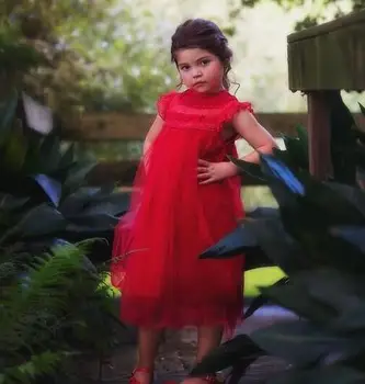 

2019 Korean style girls princess dress fashion summer voile high-grade girls vest dresses 2-7t B885