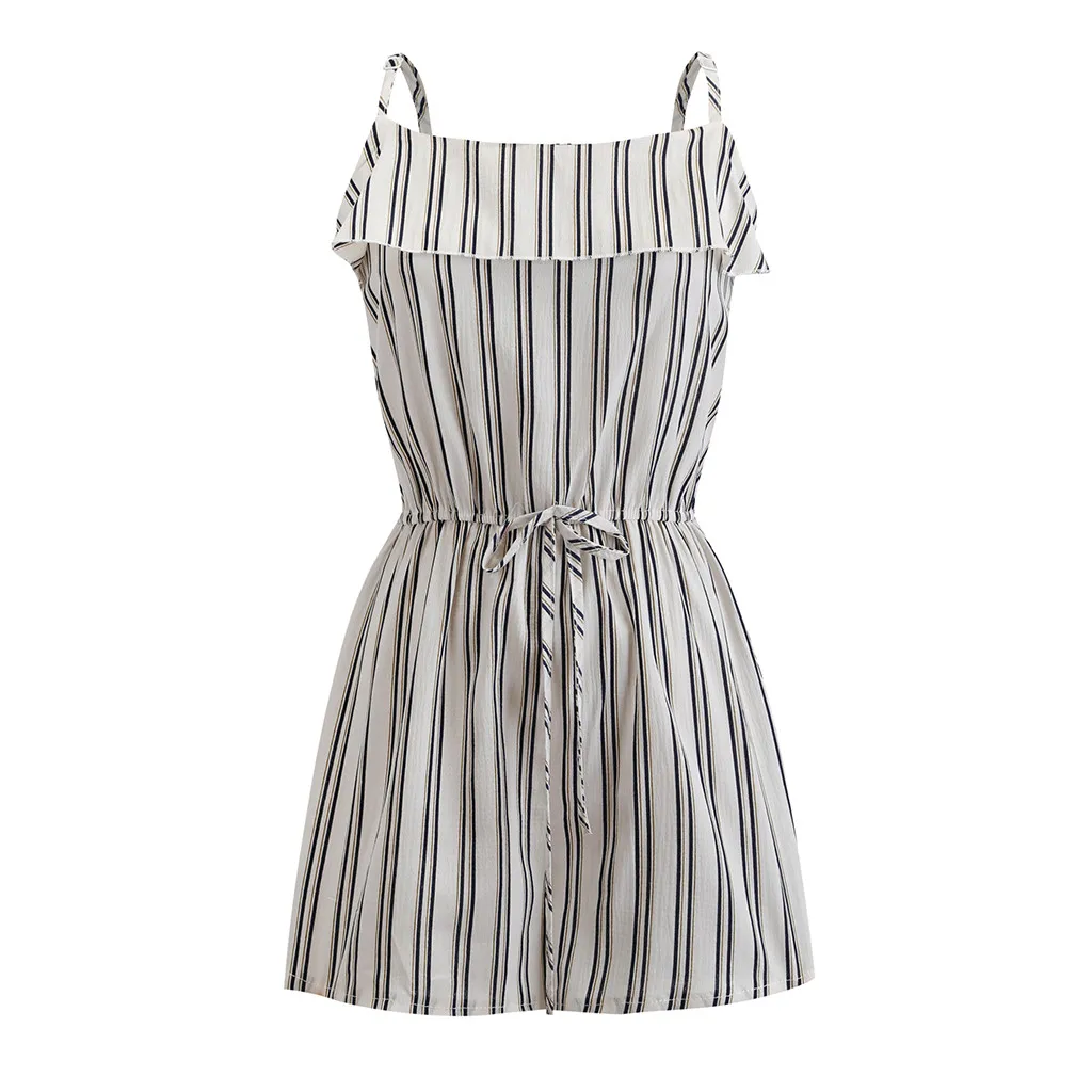 

Summer Women Casual Print Sleeveless Backless Playsuit Clubwear Jumpsuit Rompers women overalls jumpsuit romper women #0314