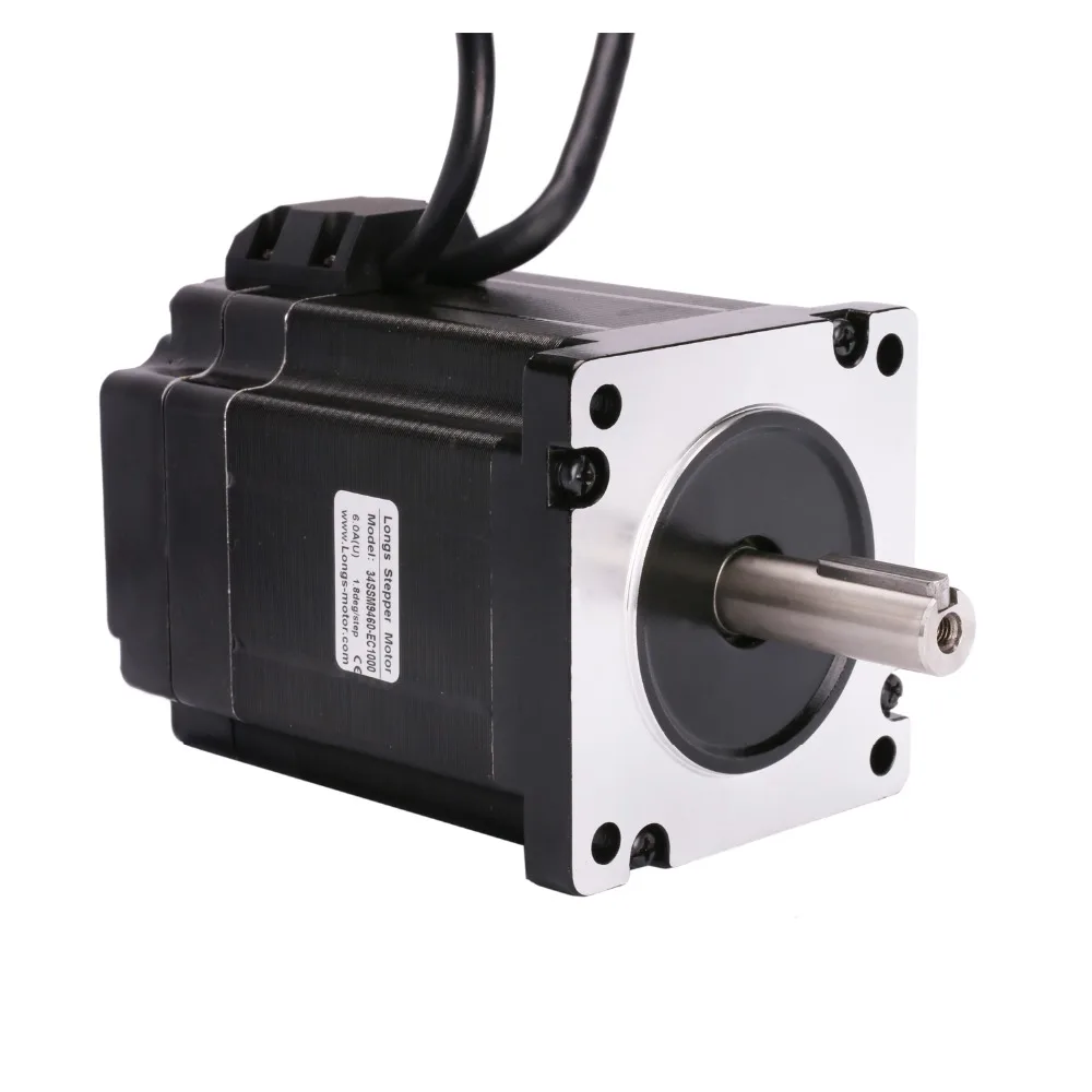 LONGS двигатель NEMA34 34SSM9460-EC1000 замкнутый контур шаговый двигатель 121 мм 7.5N.m 1062OZIN вал 14 мм