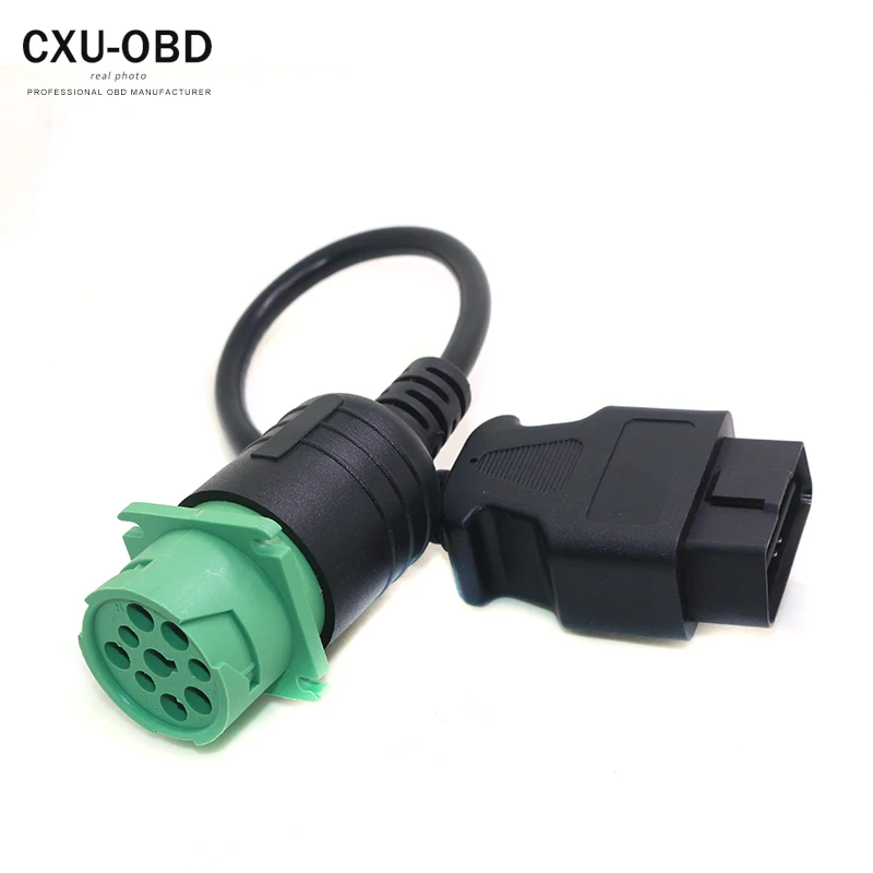 OBD2 OBDII 16 Pin для тяжелых грузовиков J1939 Deutsch 9 Pin Универсальный кабель преобразования