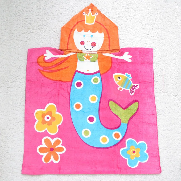 Baby Girl Princess Mermaid Hooded Towel/Children Cartoon ...