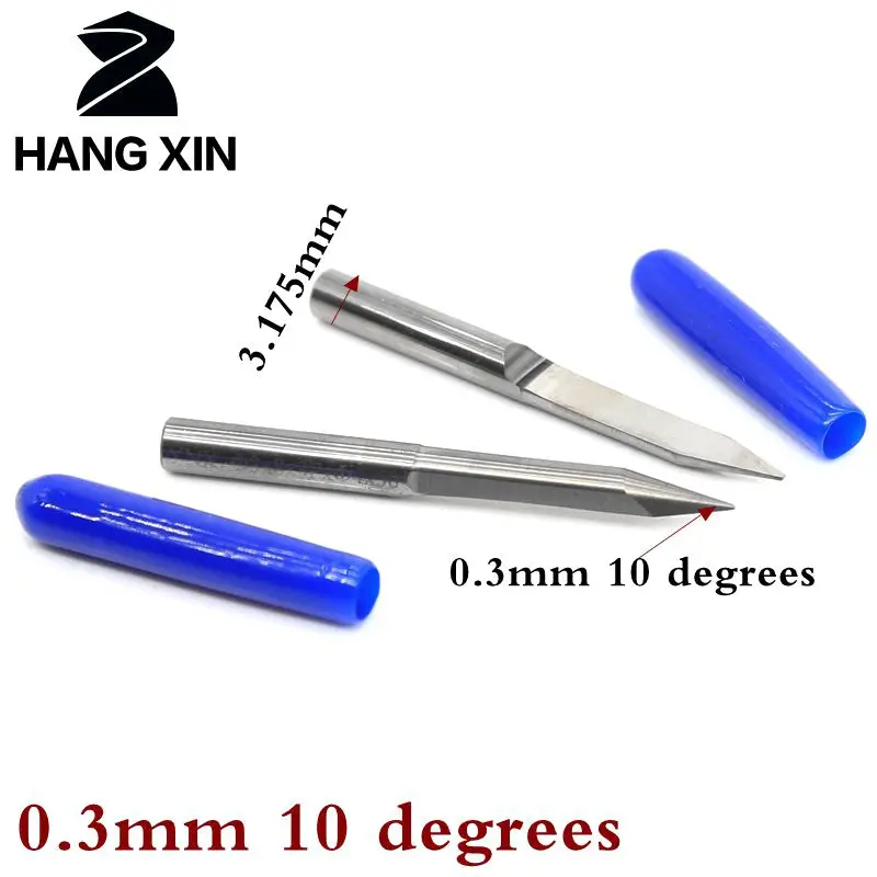 router cutting tools 0.3mm 10 degrees