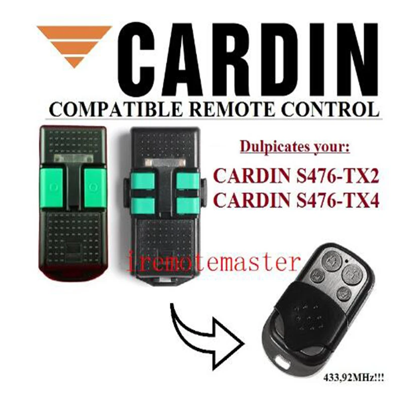 

2PCS FOR CARDIN S476-TX2,S476-TX4 compatible remote control FREE SHIPPING