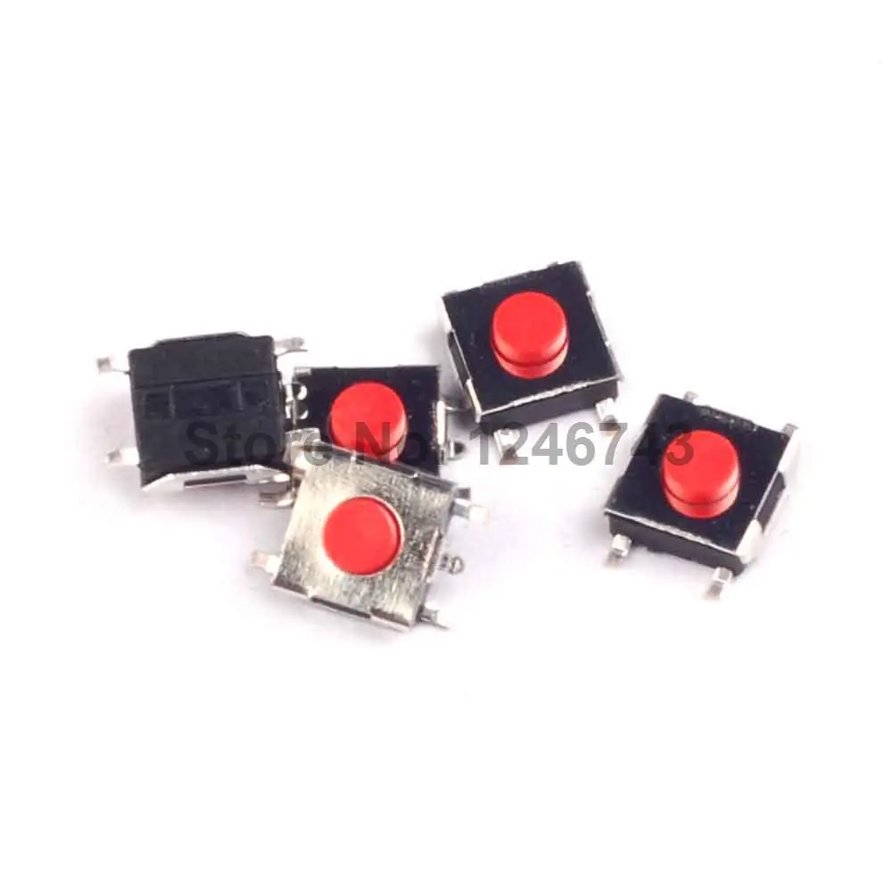 

50PCS 6x6x3.1mm Waterpfoof 4-Pins Tactile Switches Push Button SMD Tact Switch 6*6*3.1mm
