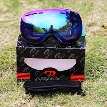Лыжные очки зимние спортивные сноуборд с противотуманными двойными линзами Лыжная маска очки для катания на лыжах мужские и женские зимние сноуборд очки