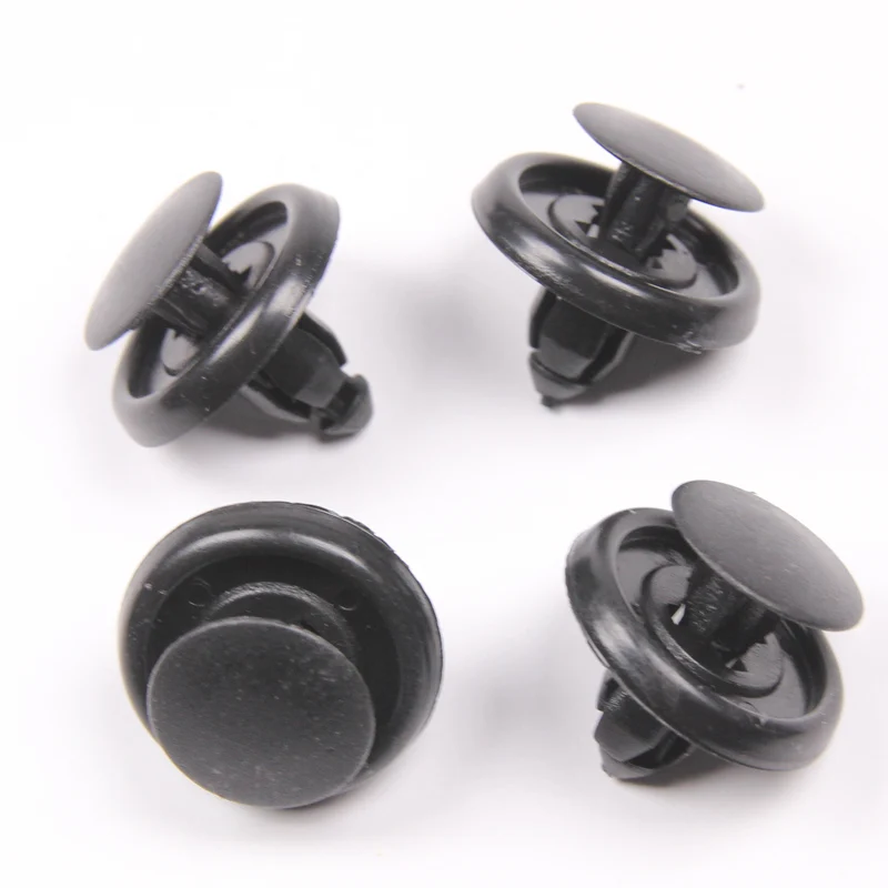 YAQUICKA 50Pcs/lot Black 7mm Hole Interior Trim Panel Car Retainer