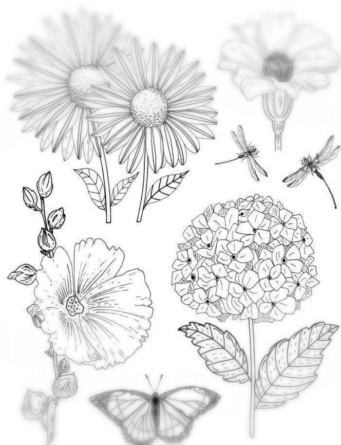 

Spring Flowers Transparent Clear Stamp for Scrapbooking Paper Cards Making Decorative New