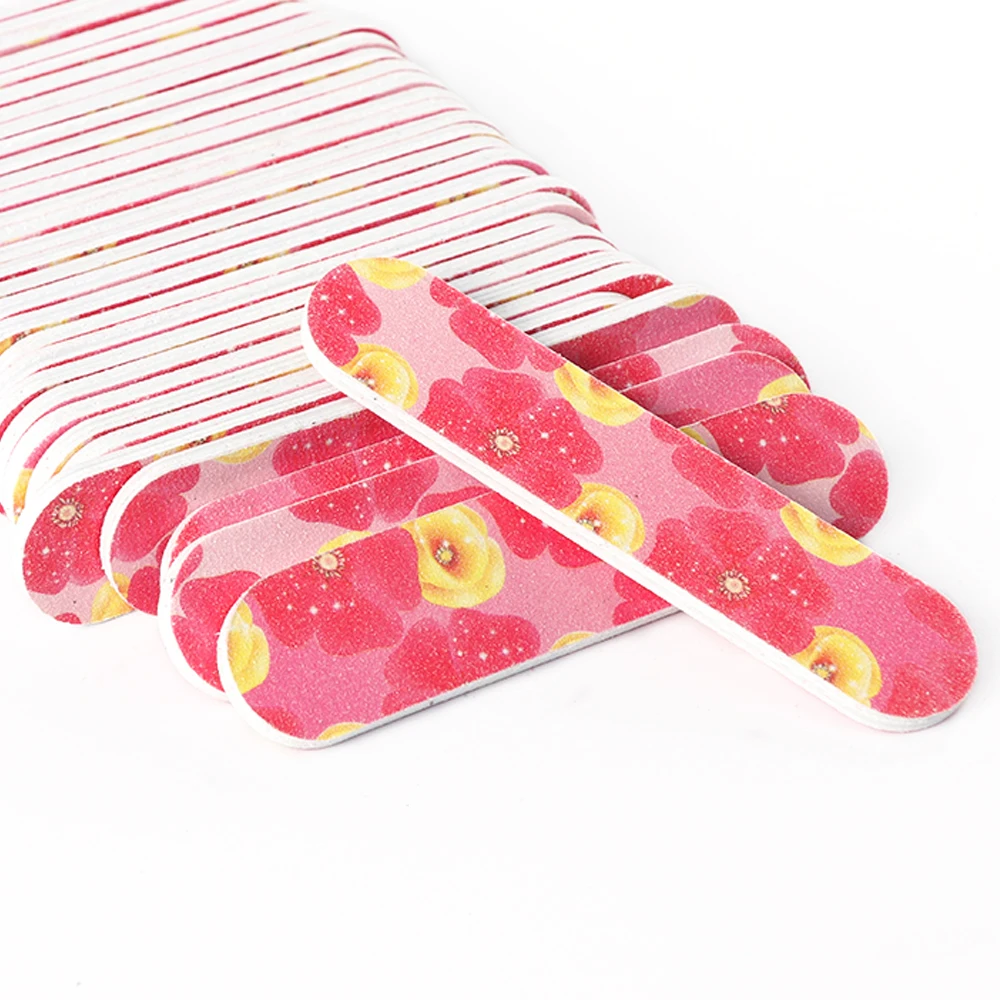 

10PCS/ Set Nail File Block Flower Sand Buffer Double Side Professional Lime A Ongle Nail Art Manicure Care Makeup Tools TR848