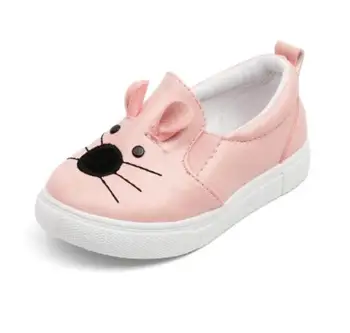 

Toddler Pink Shoes For Girls Kids Casual Sneakers Sports Running Shoes Children Cartoon Flats With Cute Cat Shoes