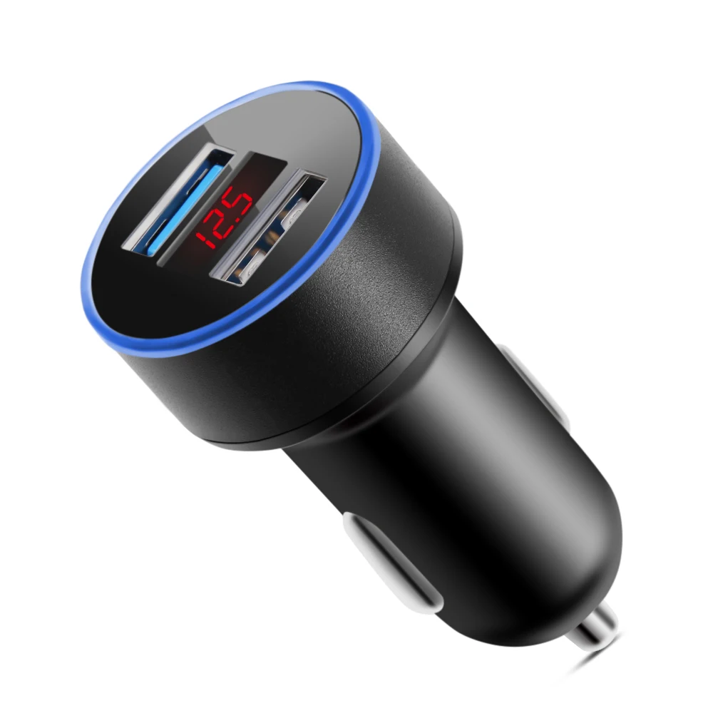 Car Charger 5V 3.1A With LED Display Universal Dual Usb for Mazda 2 3 5 6 cx3 cx5 cx7 cx9 rx8 mx5 mx3 rx7 323 mx6 accessories | Автомобили
