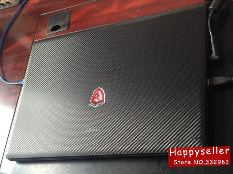 Laptop Texture CARBON Fiber skins Case cover wrap for MSI Gaming GE70