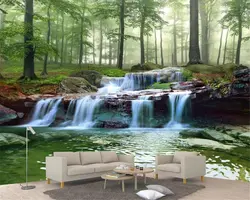 Beibehang пользовательские обои лес creek водопад Вудс пейзажи пейзаж гостиная ТВ фоне стены обои для стен 3 d