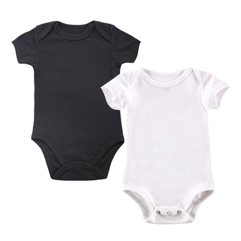 Одежда для маленьких девочек и мальчиков; комбинезон с короткими рукавами для новорожденных; трикотажная ткань из чистого хлопка; Одежда для младенцев с милым рисунком