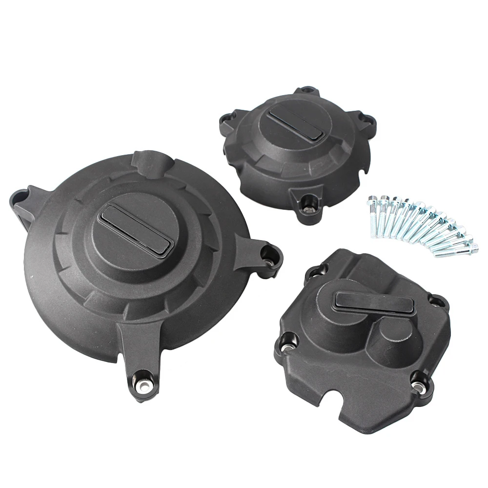 

Engine Stator Cover Case Crankcase Set For Kawasaki ZX10R 2011 2012 2013 2014 2015 2016 High Quality ABS Plastic + Carbon Firber