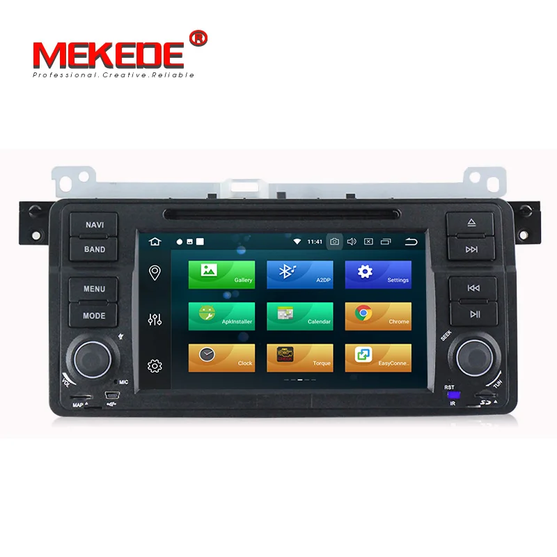 Discount Android 8.0 4GB RAM Car stereo head unit navigation GPS NAVI DVD player for BMW E46 M3 3series support 4G Lte wifi BT canbus 3