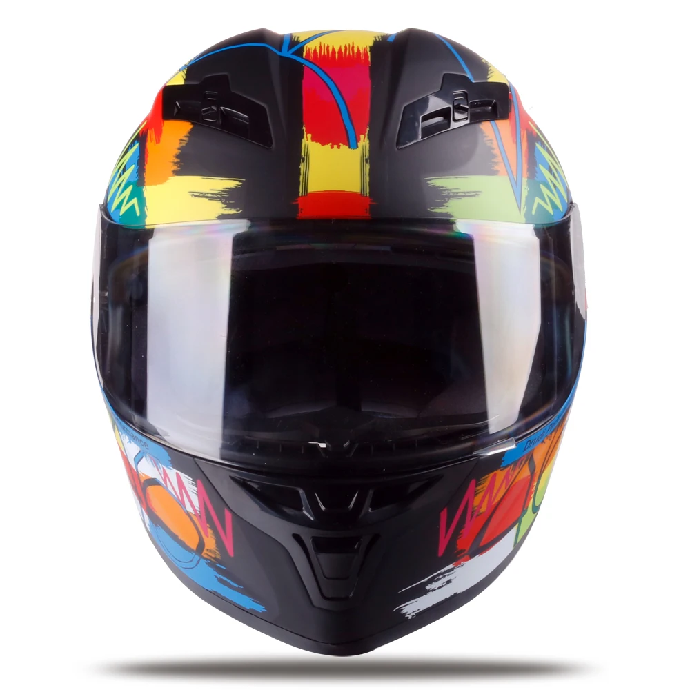 Полнолицевой мотоциклетный rcycle шлем Акварельная живопись casco de moto racing Шлем Capacete