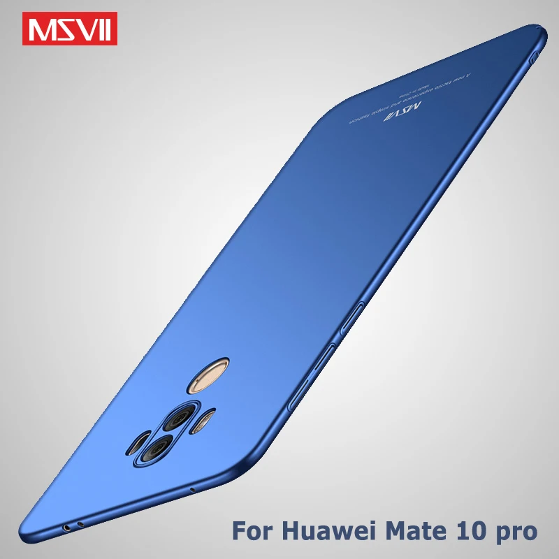 Чехлы Msvii для Huawei Mate 10 чехол тонкий Lite Mate10 Жесткий Чехол из поликарбоната Pro