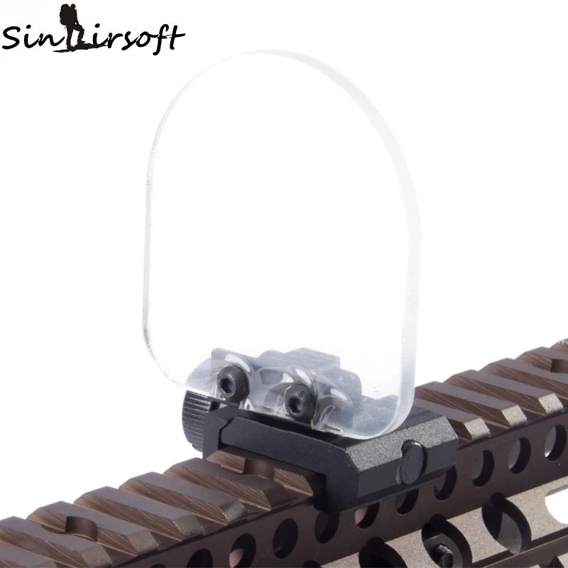 New Airsoft Red Dot Sight Scope RiflescopeTransparent Bulletproof Lens
