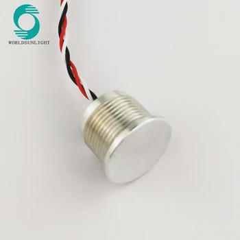 

Worldsunlight WS160F2NOL IP68 waterproof 16mm 1A 24VDC Flat operator height 1.30 Latching on-off Aluminum piezo switch