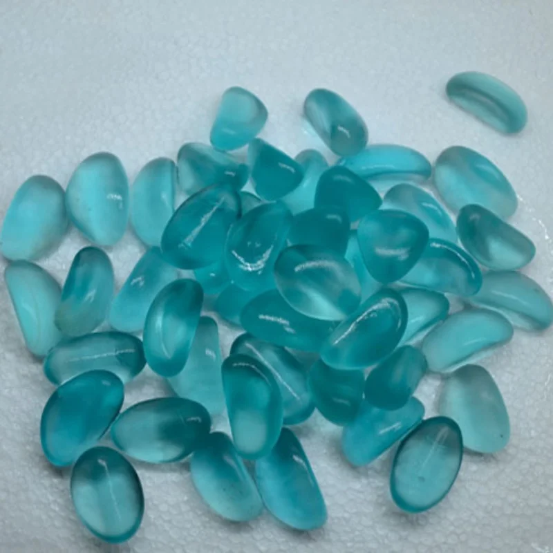 

10Pcs Glow in the Dark Pebbles Artificial Stone Walkway Aquarium Decoration for Fish Tank